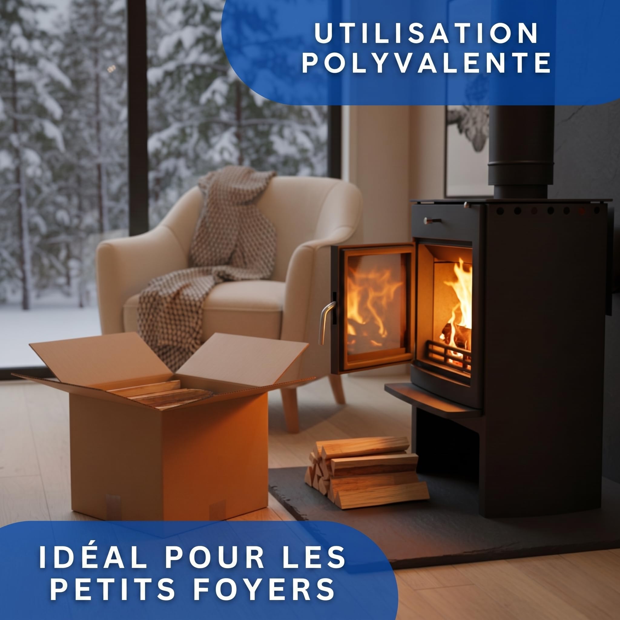 Bois d'allumage en chêne 100 % naturel, sec et sans produits chimiques, pour cheminée, four et barbecue, bâtonnets de 30 cm, 30 kg