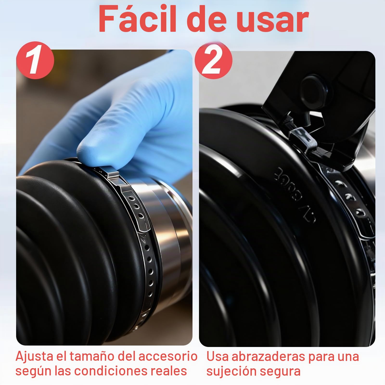 Juego de 17 Abrazaderas Metalicas CV, Alicates Abrazaderas Coche, 25-50 mm y 50-120 mm, Abrazadera de Tubo Ajustable, para la Mayoría de los Juegos de Herramientas de Crimpado de Coche
