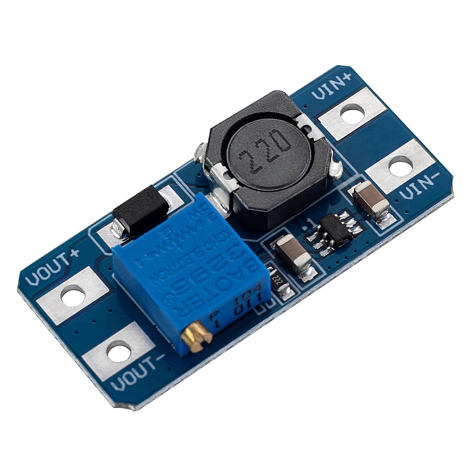 20 Packs MT3608 DC to DC Step Up Boost Power Converter, 2-24V to 5-28V Adjustable Voltage Regulator Board, 2A High Efficiency Mini Power Supply Module for DIY Electronics