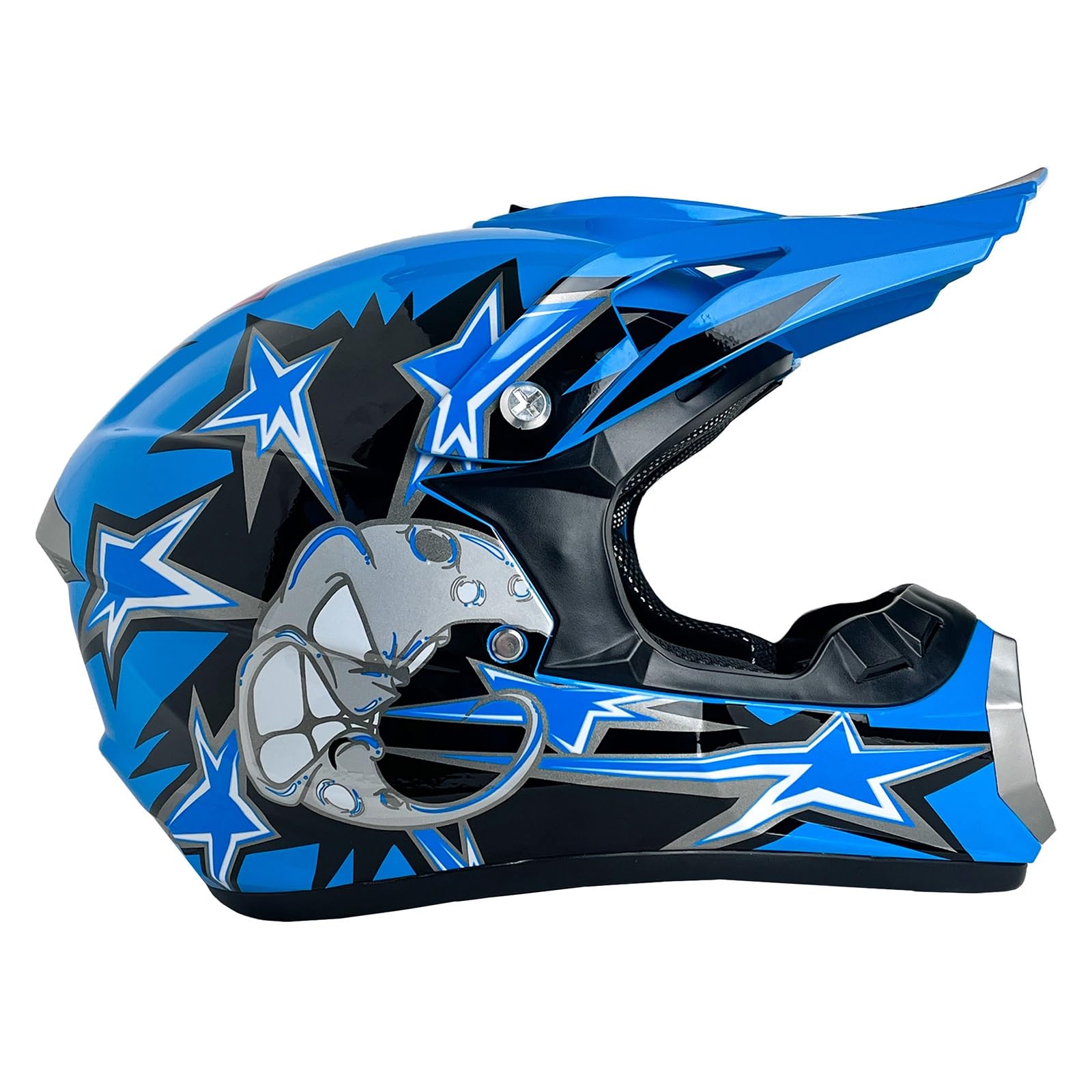 Casco De Moto Niño, Juventud Cascos De Motocicleta, Casco De Motocross Integral, Casco De Ciclismo Para Niños, Cascos Integrales AVT MX Cascos Motocicleta Cross Niños Quad Bike Bicicleta De Montaña