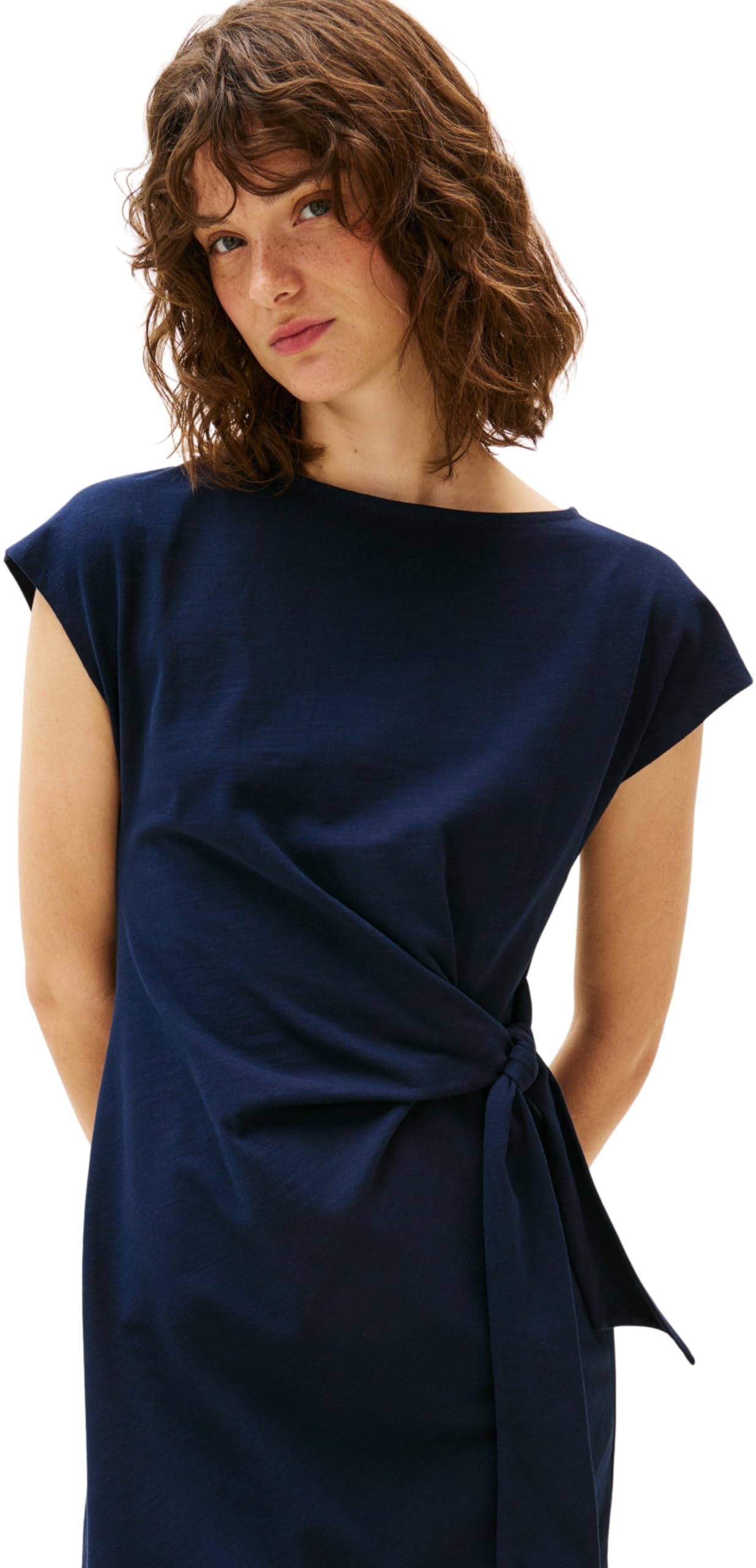 Tommy Hilfiger KNOT BOAT-NK MIDI SUKIENKA SS WW0WW45159 Kobiety Knot Boat-nk Midi Dress Ss Ww0ww45159