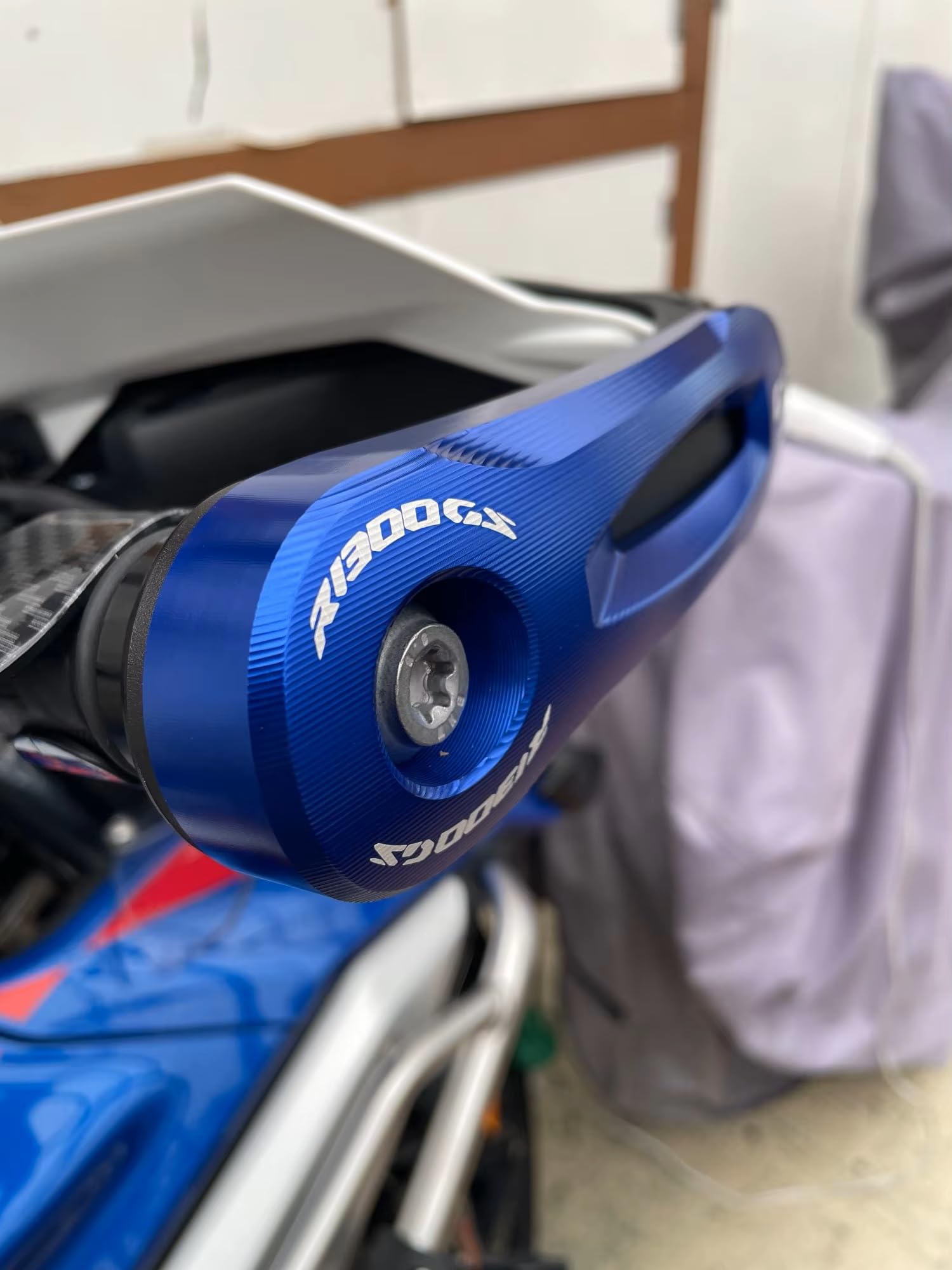 Per R1300GS R 1300 GSA R1300 GS ADV GS1300 Adventure 2023 2024 2025 accessori per moto paramani protezione mani protettore manubrio protezione leva protezioni mani paramani in alluminio CNC (nero)