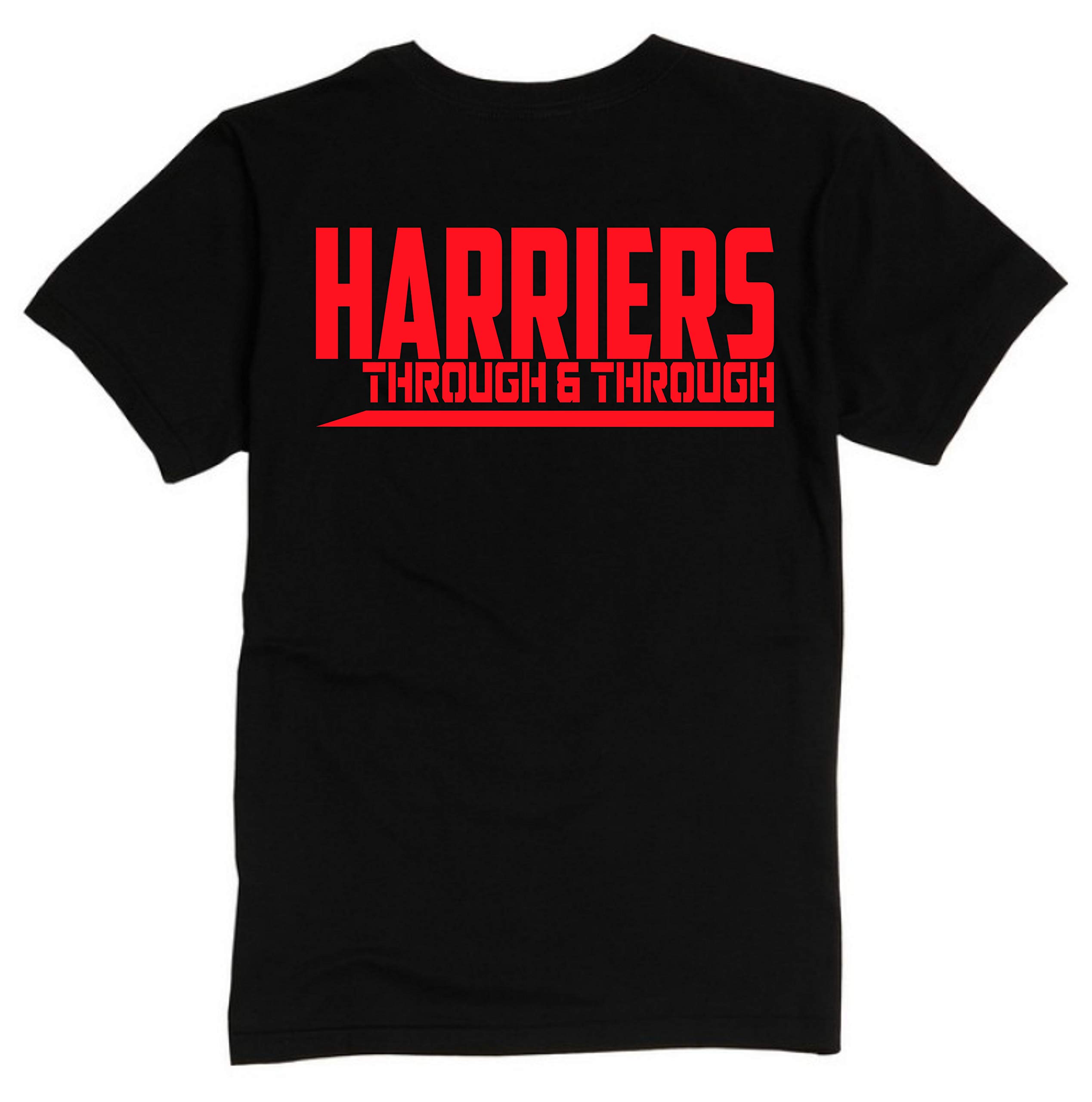Kidderminster Harriers Through & Through Premium Mens Tee Shirt Large Black