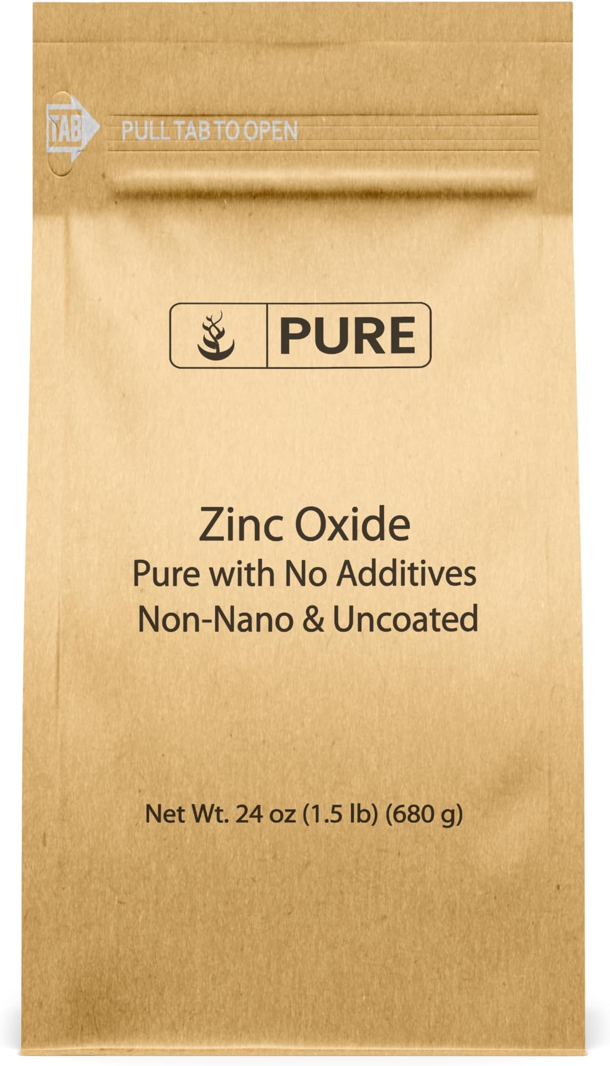 Zinc Oxide, Eco-Friendly Packaging, Non-Nano (1.5 Pound)