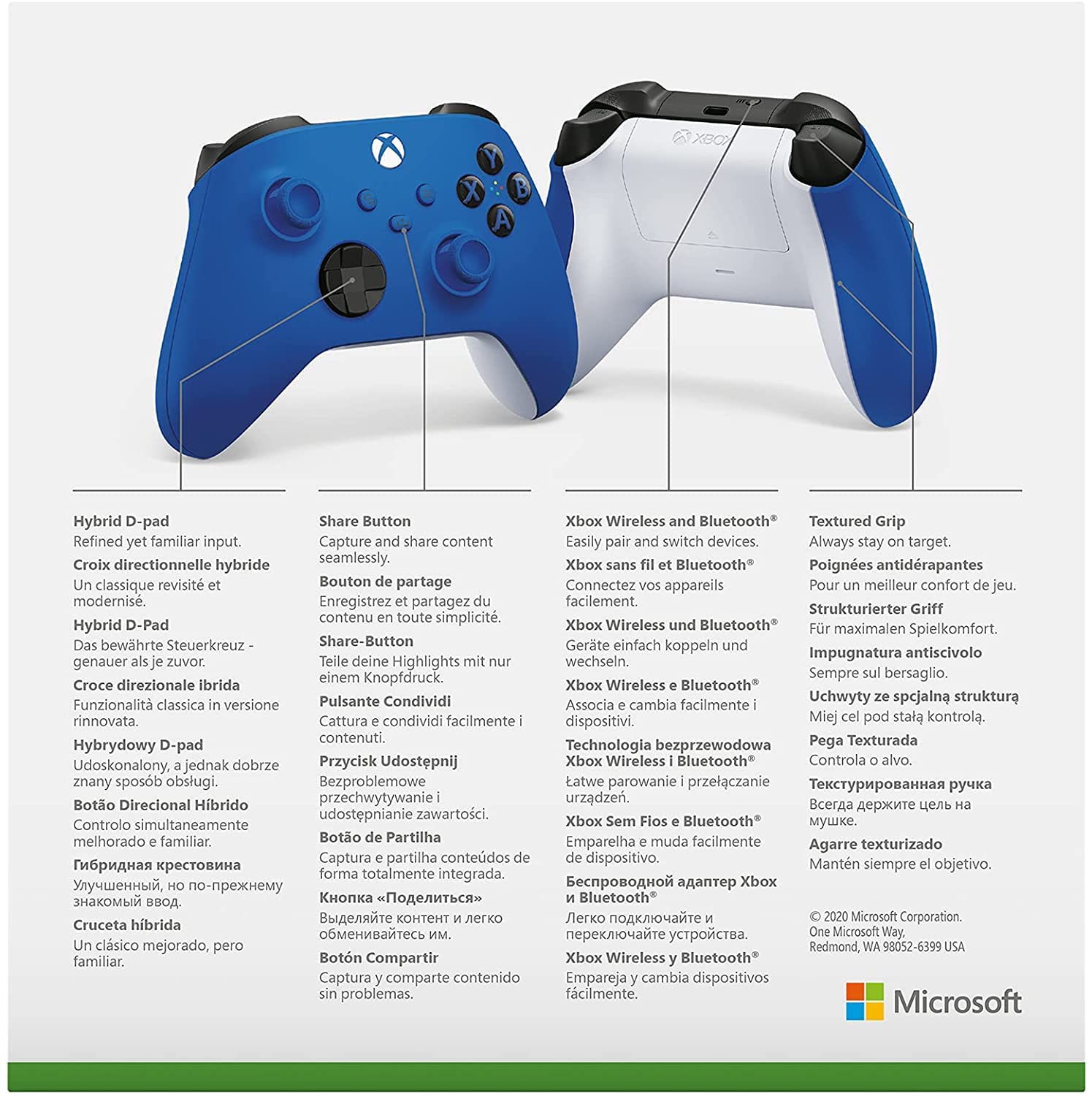Microsoft Xbox Wirel. Controller Xbox Series X/S Shock Blue