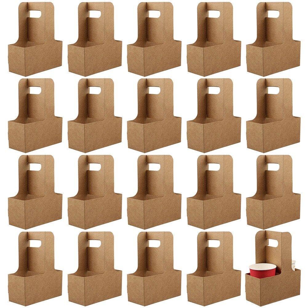 Porte-gobelet en papier kraft pour éviter les chutes de tasses de café