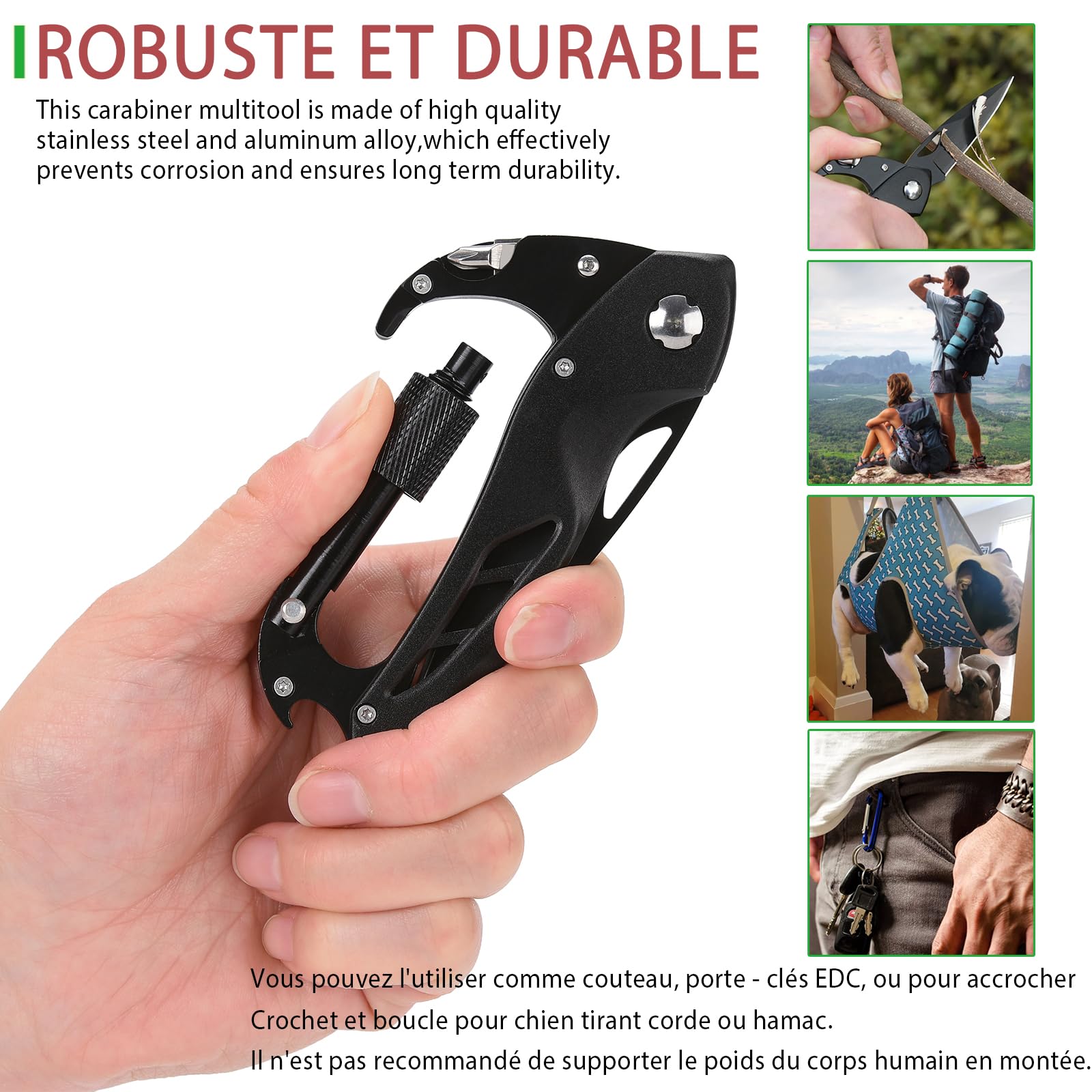 Outil multifonction de vélo - DUOKON - Mini Pro - T25 - Clés hexagonales - Vis de frein à disque