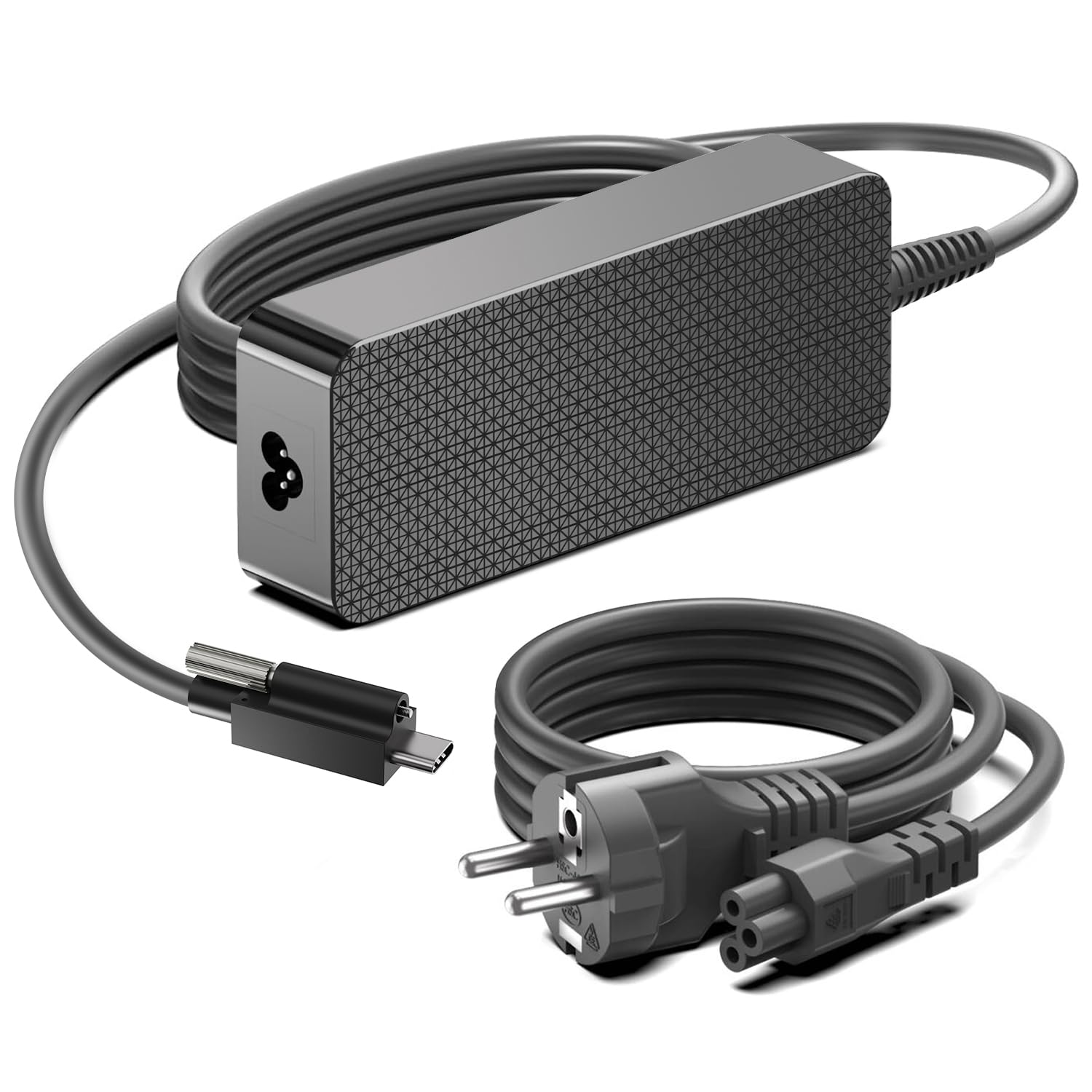 KFD 100W USB-C Industrienetzteil 20V 5A PD mit Schraubensicherung | 100W PD 3,0 Ladegerät mit verriegelbarem USB-C Stecker für sicheren Halt bei Industrie- und Mobilanwendungen