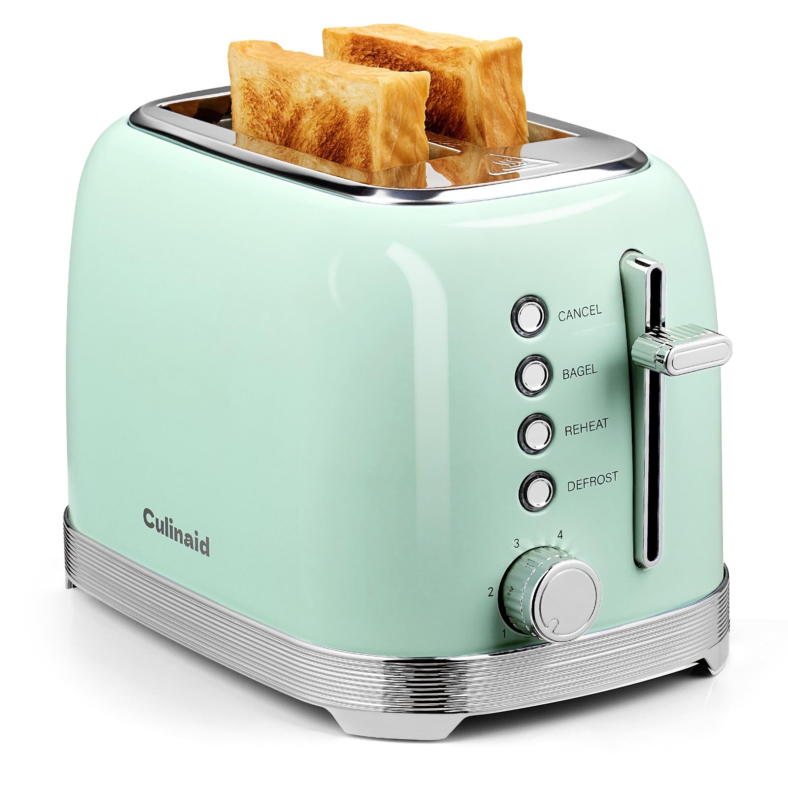 Culinaid Retro 2 Slice Toaster Aqua Green