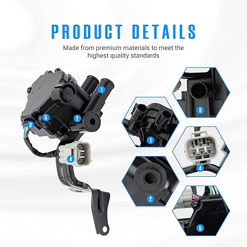 Miniatura 5 de Válvula de Control de Flujo de Refrigerante para Toyota Prius 2004 2005 2006 2007 2008 2009 2004-2009 4 Cil 1.5L 16670-21010 1667021010 601-021