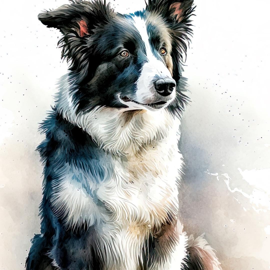 Amazon.co.jp: PET208ボーダーコリー犬 犬アート インテリアポスター