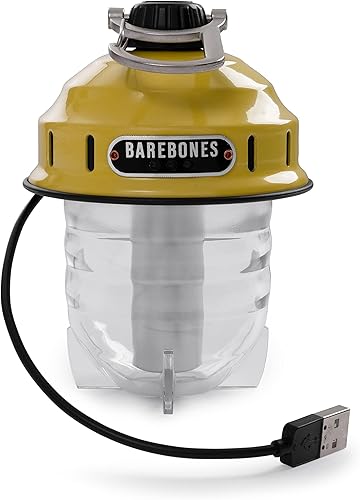 Miniatura 5 de Barebones Farol colgante Beacon  Amarillo polvoriento, linterna LED recargable con brillo ajustable  Linterna colgante de estilo vintage resistente