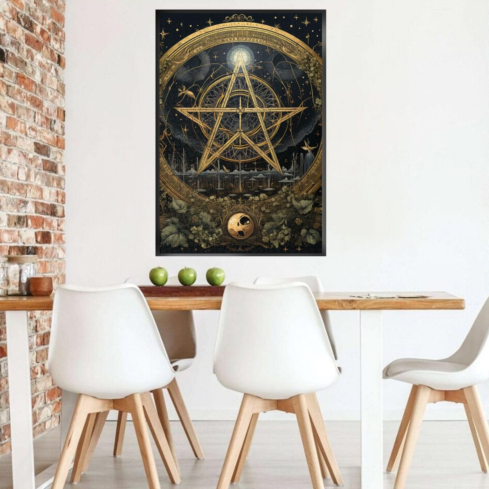 1000 Piece Jigsaw Puzzle - South African Tribal Witch Meditation Art, 20x27 Inches, Fantasy Adult Puzzle - View #7