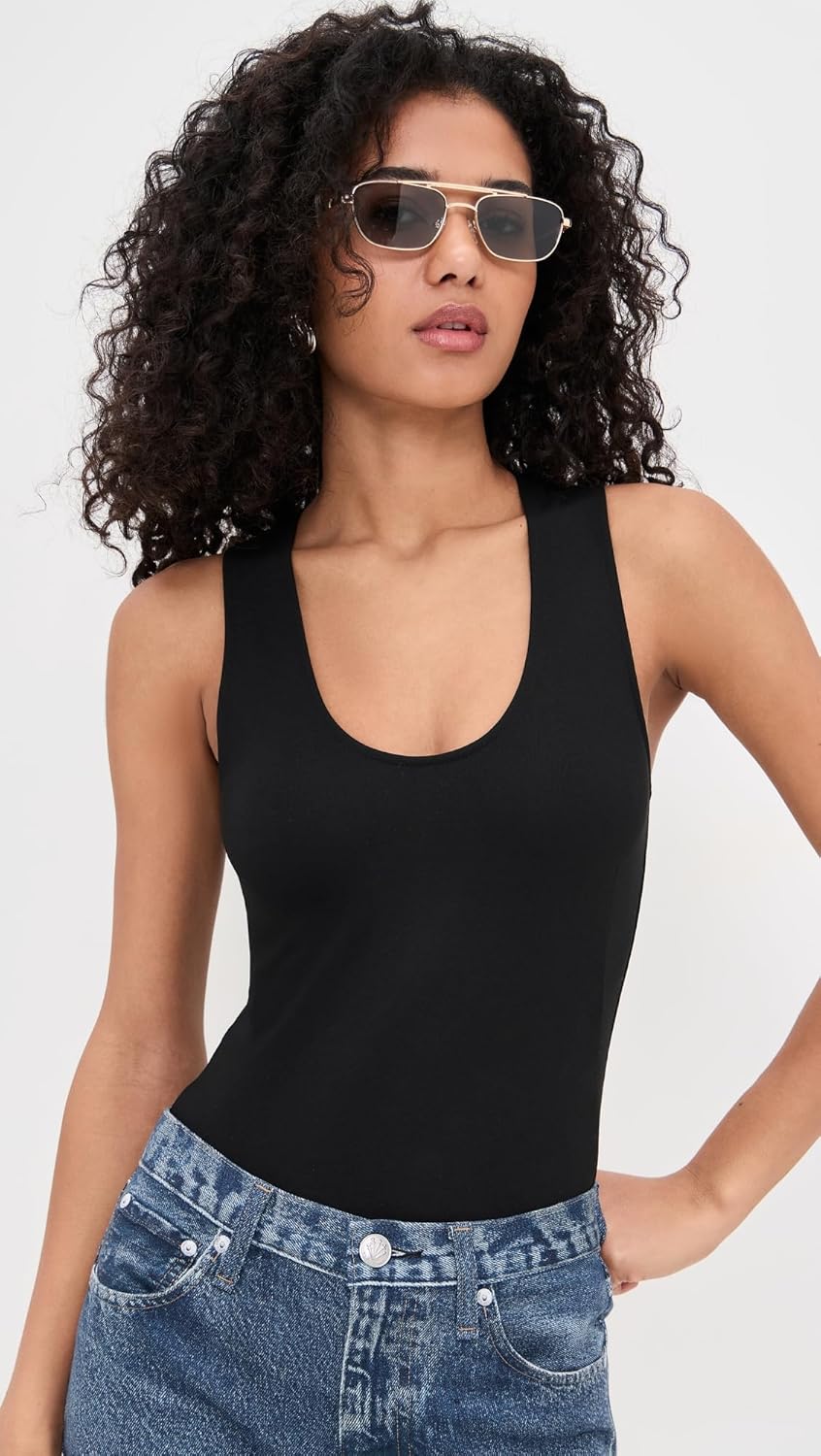 rag & bone Women's Irina U Neck Thong Bodysuit - Image 2