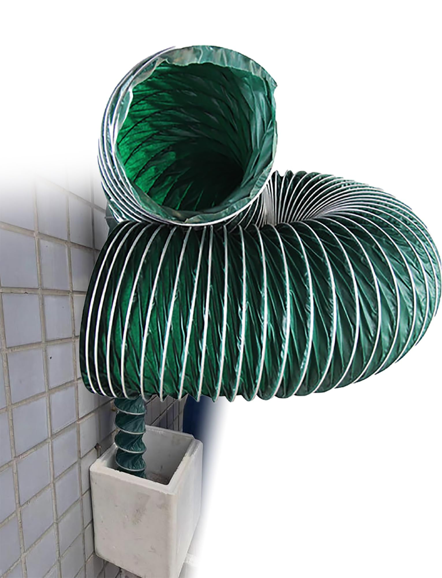 Conducto flexible aislado, manguera de ventilación de alta temperatura de 3.3 pies para tiendas de campaña, ático, tubo de escape de aire de baño