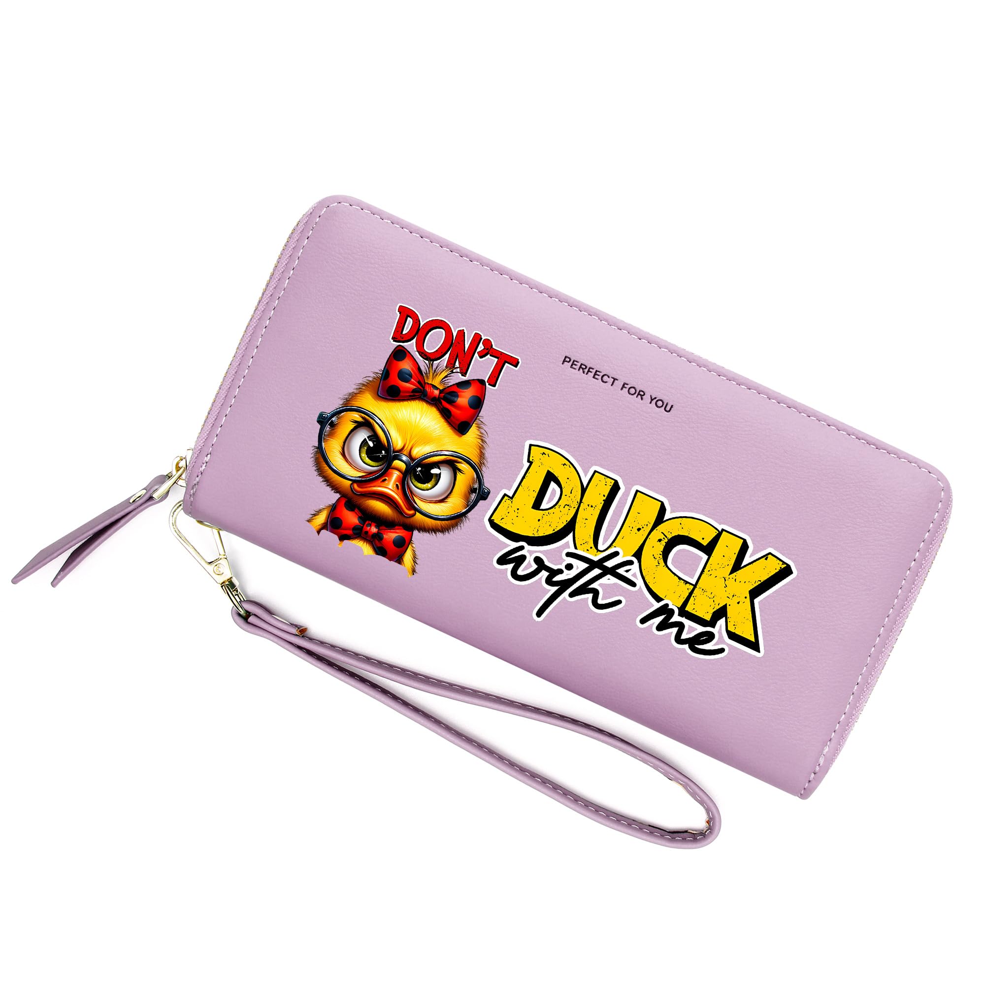 ZRTARY Customized Little Duck Wallets for Women,Mother's Day Gift for Mom,Grandmother,Birthday Gift,Thanksgiving Gift for Father Grandfather 1306o