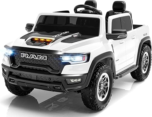 Miniatura 9 de RAM 1500 RHO con Licencia - Coche Eléctrico de 2 Asientos, Coche de Paseo de 24V para Niños Grandes con Control Remoto, Juguete de Paseo para Niños