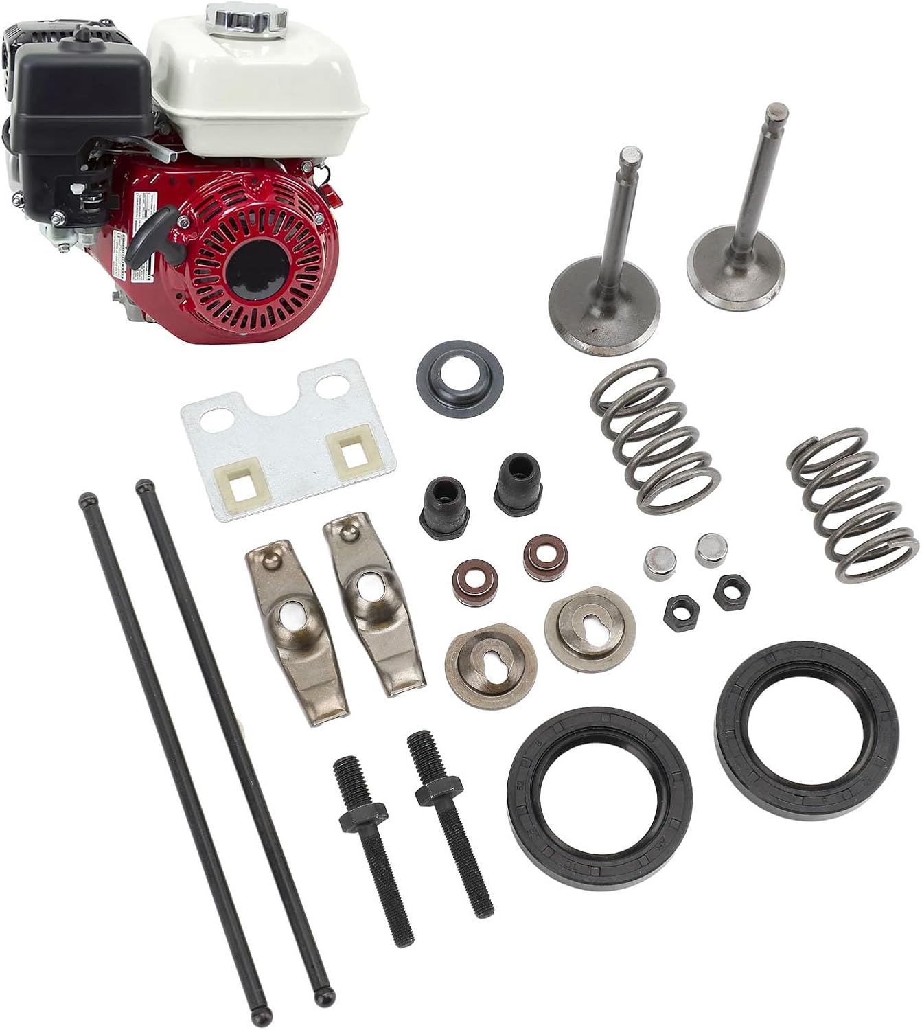 Engine Valve Push Rod Set: Compatible with Honda GX340 GX390 11hp 13hp Engines - Guide Plate Valve Lifter Set 24PCS