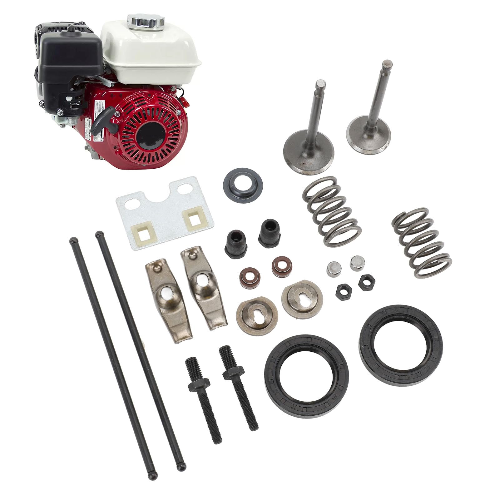 Set Aste di Spinta della Valvola, Set di Bilancieri con Piastra Guida in Metallo 24 Pezzi per Motore GX340 GX390