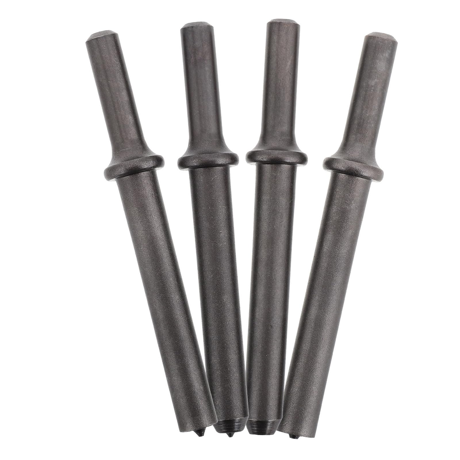 Jeu de 4 burins pour marteau pneumatique en acier pour travaux de rivetage et de réparation