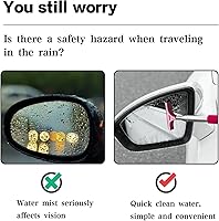 Vista 2 de Jeseny 2 unids coche espejo retrovisor limpiaparabrisas telescópico auto limpiador 38.6 in mango largo herramienta de limpieza de coche limpiador