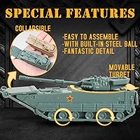 Vista 4 de ViiKONDO Kit de modelo de tanque de juguete, vehículo militar escala 1144 ruso T-14 Armata tanque de batalla principal vs ZTD-05 China Vehículo