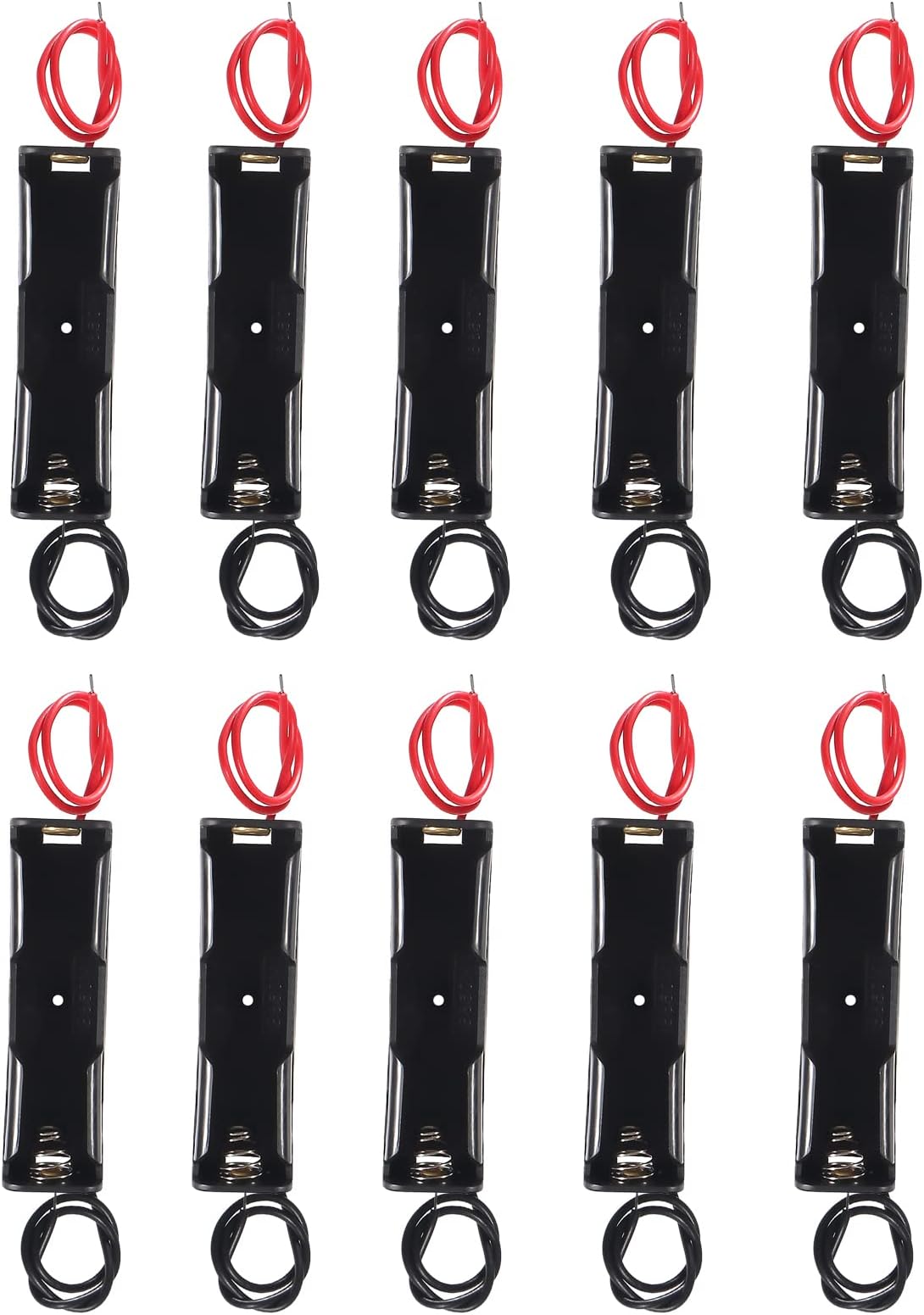 DIANN 10pcs 18650 Battery Holder Single 1x 3.7V 18650 Battery Holder 18650 Battery Holder with Wires