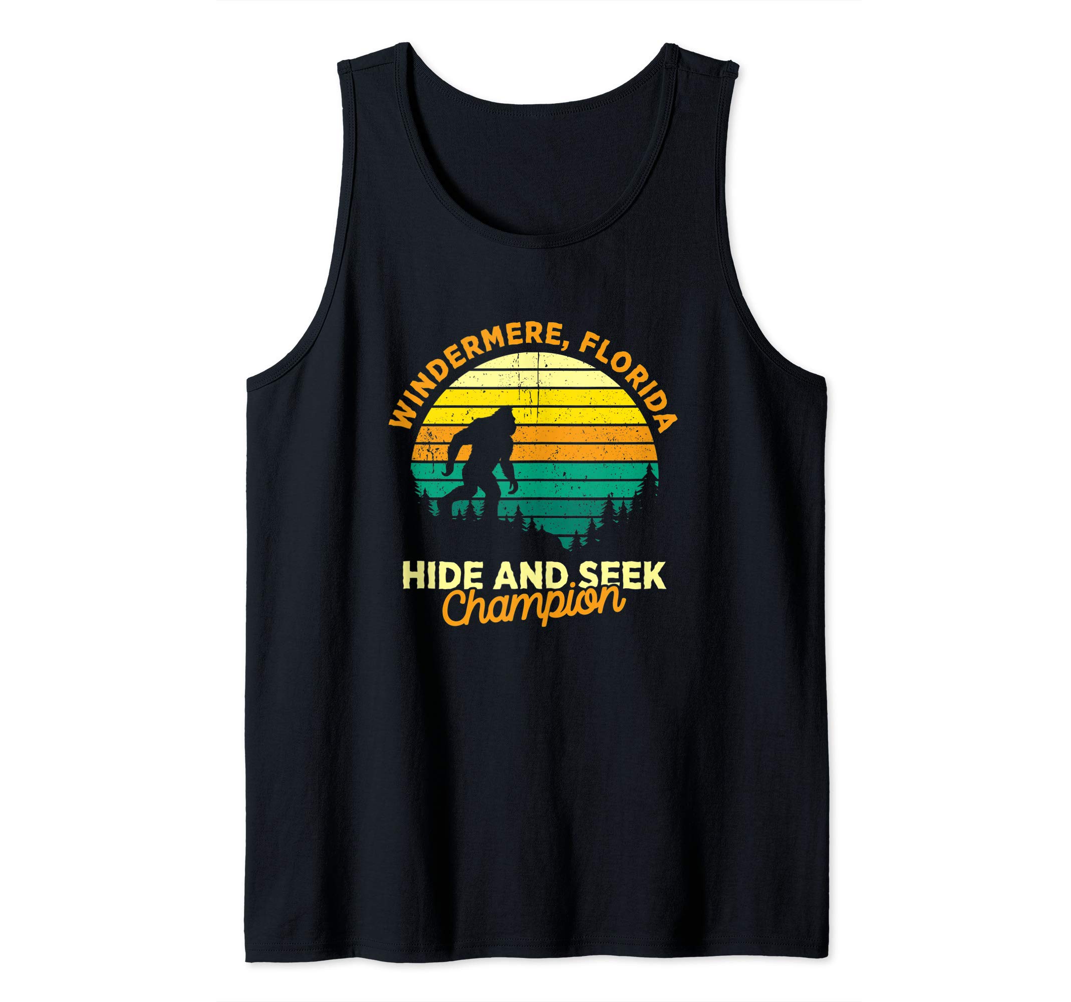 Retro Windermere, Florida Big foot Souvenir Tank Top