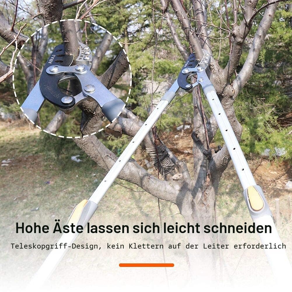 AIRAJ Teleskop-Astschere 70-103cm SK-5-Kohlenstoffstahl Ambosss