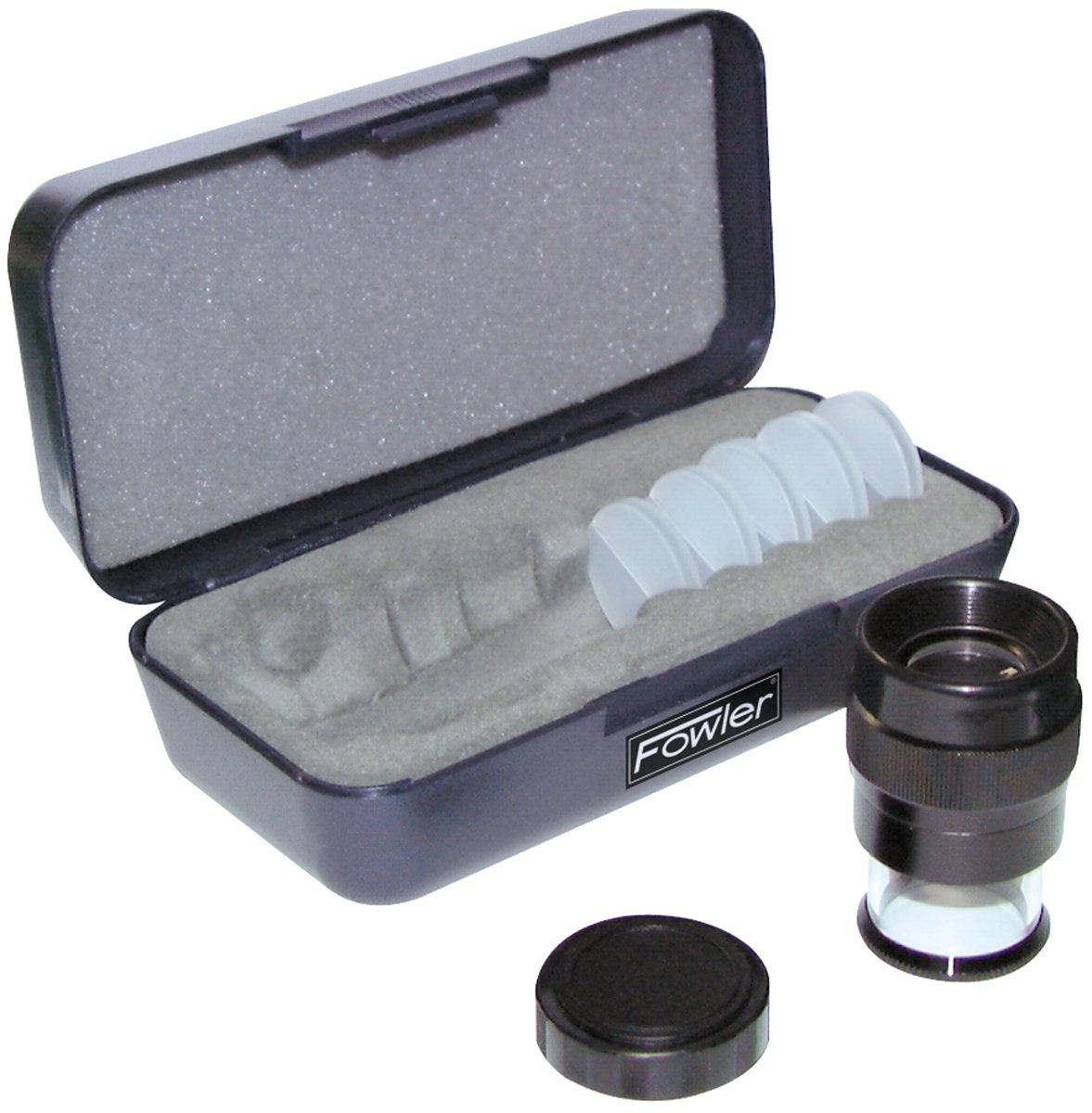 Fowler 52-665-005-0, 7X Pocket Optical Comparator Set with 5 Recticles