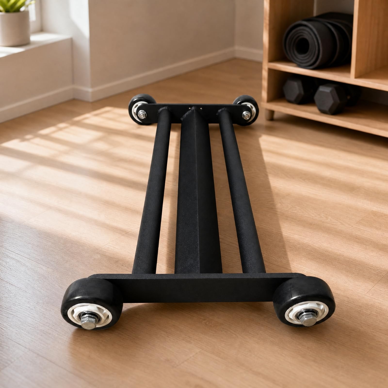 Rullo Addominale Silenzioso Attrezzo Fitness Compatto per Casa