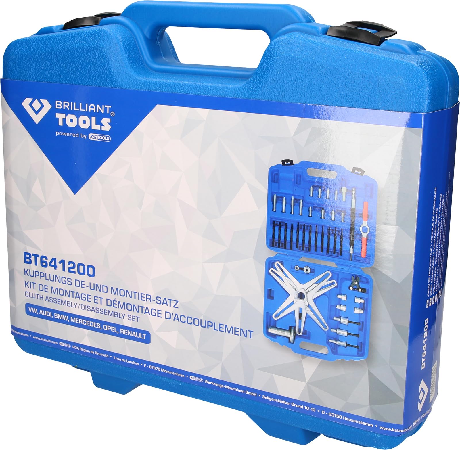 BRILLIANT TOOLS BT641200 Kupplungs De-und Montier-Satz [Powered by KS Tools]