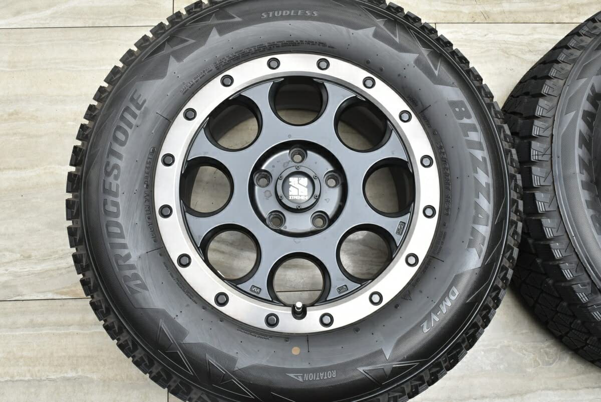Amazon | 中古 スタッドレスタイヤホイール 4本セット 17インチ 7.5J + 