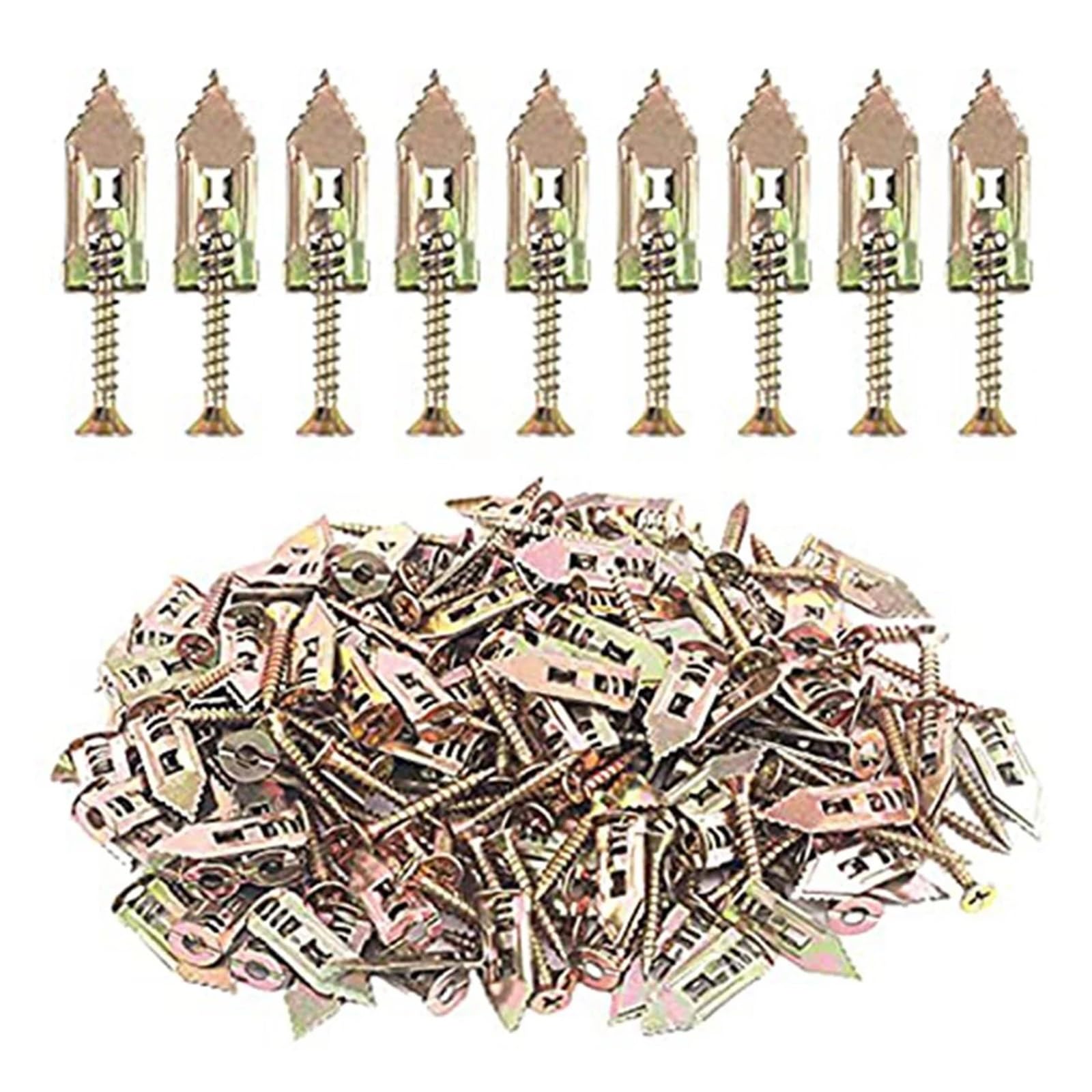 50er Set CYL-Trockenbau-Selbstbohranker mit Schrauben, Hohlwandanker-Set, geeignet for Wanddämmplatten, Regale