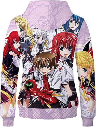 Miniatura 4 de Weixu Anime High School DxD - Sudadera con capucha impresa en 3D