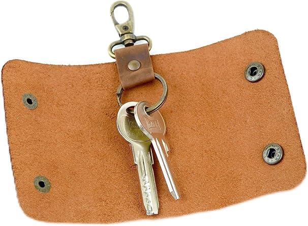 Handmade genuine & real leather keychain/personalized gifts/gift items