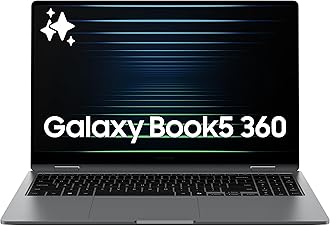 Samsung 15.6” Galaxy Book5 360 Copilot AI Laptop PC Computer, FHD AMOLED Touchscreen, 16GB / 512GB, Dolby Atmos Quad Speakers, All-Day Battery Life, NP750QHA-KA1US