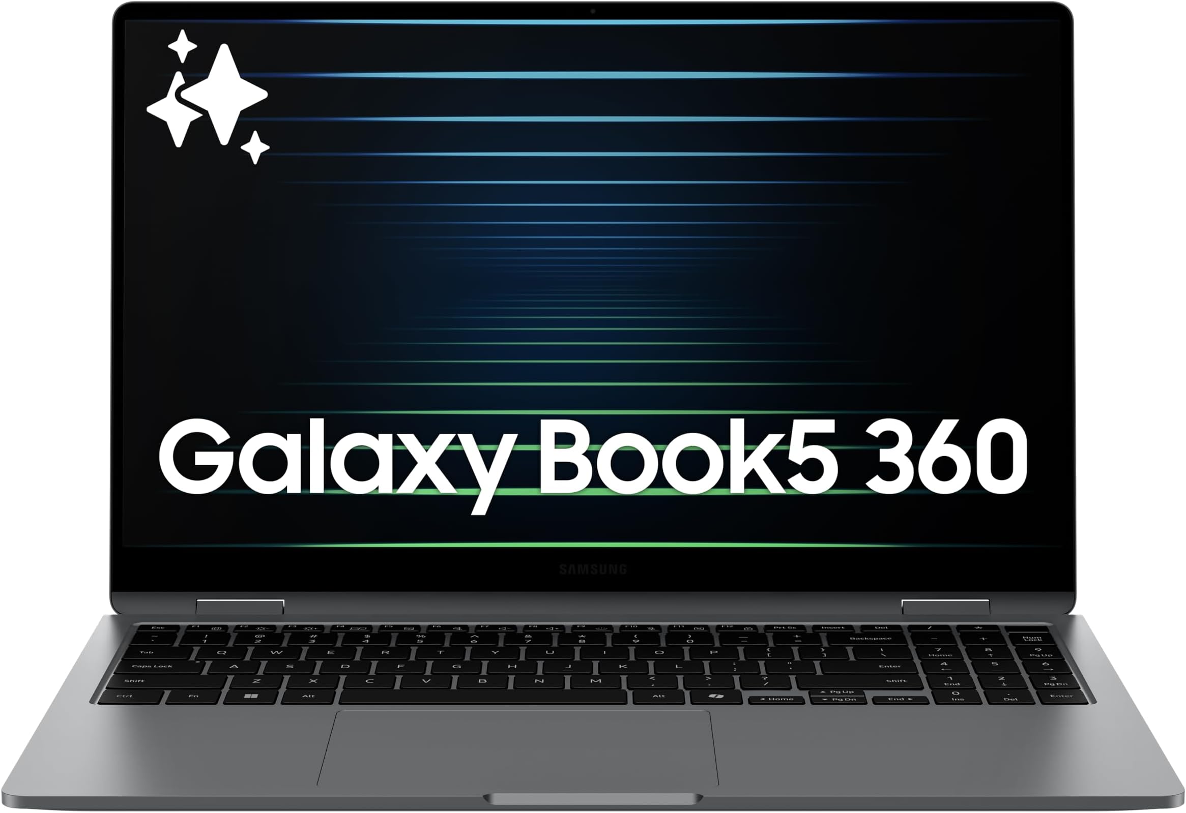 Samsung 15.6” Galaxy Book5 360 Copilot AI Laptop PC Computer, FHD AMOLED Touchscreen, 16GB / 512GB, Dolby Atmos Quad Speakers, All-Day Battery Life, NP750QHA-KA1US