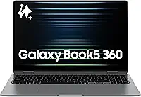 Samsung Computador laptop Galaxy Book5 360 Copilot AI de 15,6 polegadas, tela sensível ao toque FHD AMOLED, 16 GB/512 GB, alto-falantes Dolby Atmos, vida útil da bateria o dia todo, NP750QHA-KA1US