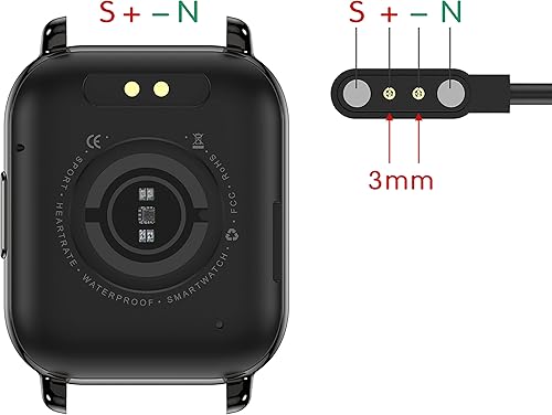 Miniatura 8 de Popglory Reloj inteligente para mujeres y hombres reloj inteligente de recepción de llamadas de 185 pulgadas rastreador de fitness con presión