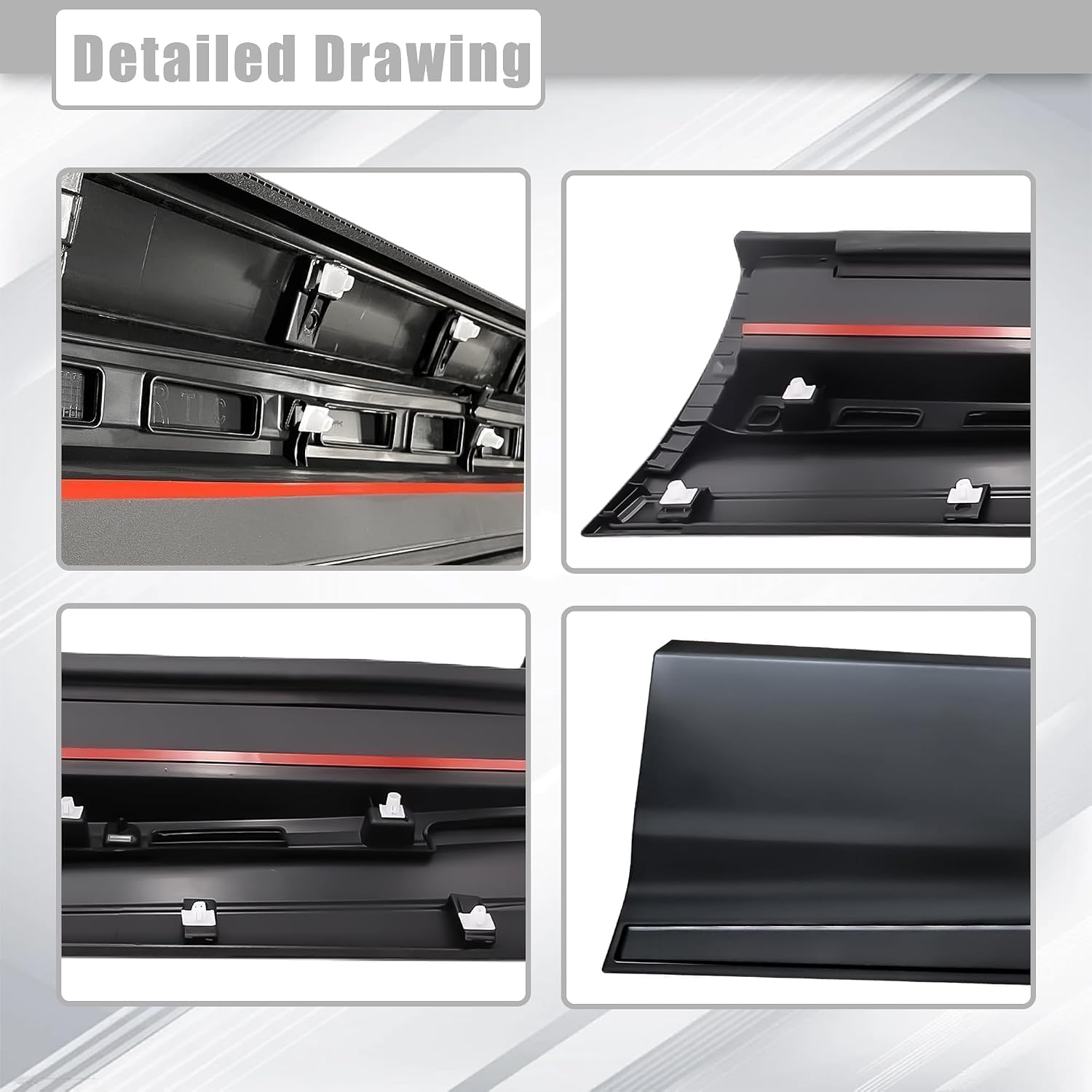 Rear Right Door Lower Molding Door Garnish Without Chrome Trim Fit for Honda CR-V 2017 2018 2019 2020 2021 2022 Replaces 75313-TLC-A01 75313TLCA01 HO1505110 75124