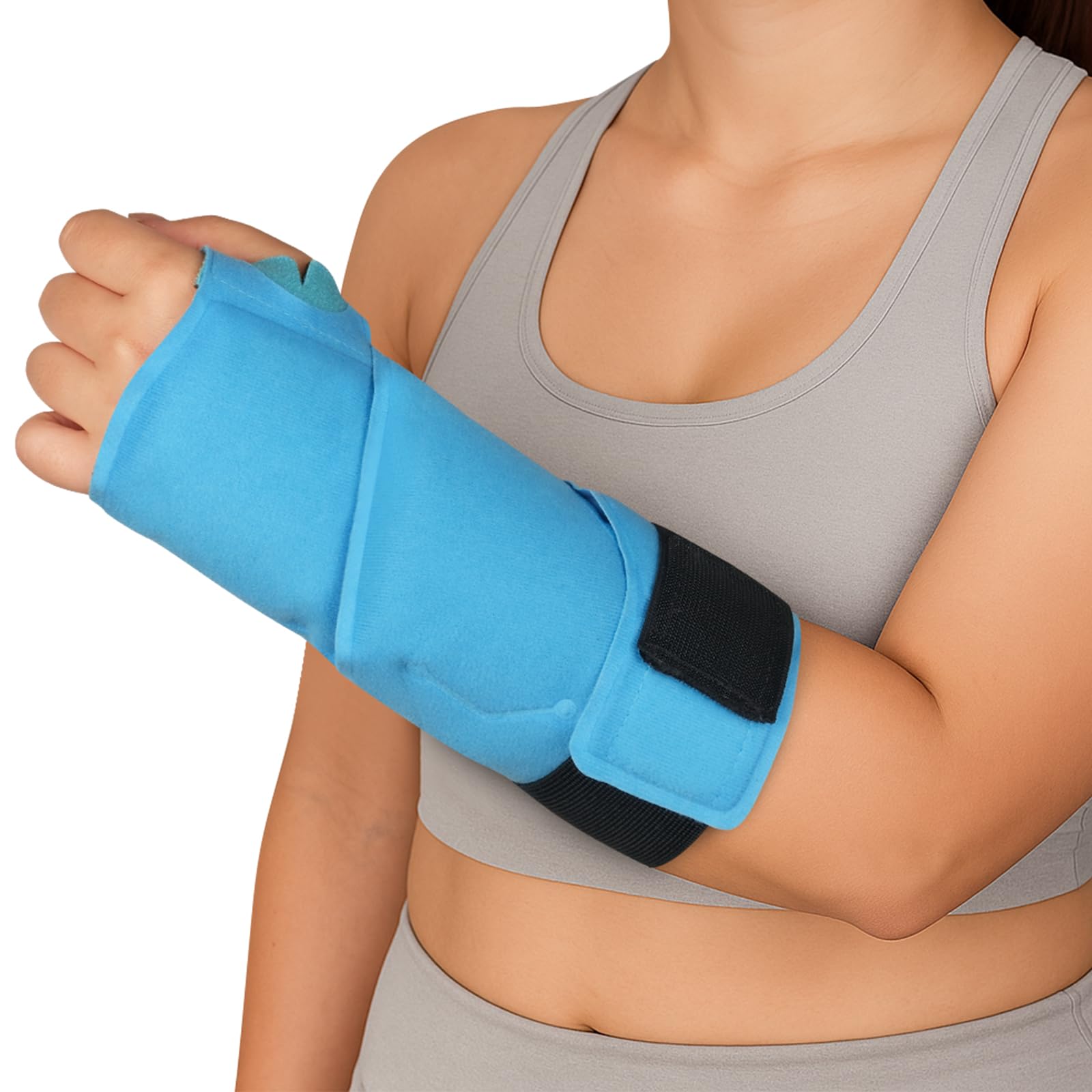 REVIX 24" Extra Long Wrist Ice Pack Wrap for Discomfort Reducing, Reusable Gel Ice Pack for Hand and Forearm, Hot & Cold Compress, Extended Coverage, Enhancing Comfort and Soothing Fatigue