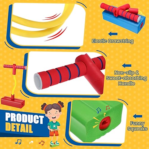 Miniatura 3 de 4 piezas Pogo Stick Pogo Jumper de espuma para niños, juguete divertido y seguro para adolescentes y adultos, regalo de deportes en interiores y