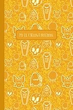 My Lil (Yellow) Notebook: A spooky amber colored notebook journal with frighteningly friendly goth illustrations on the cover
