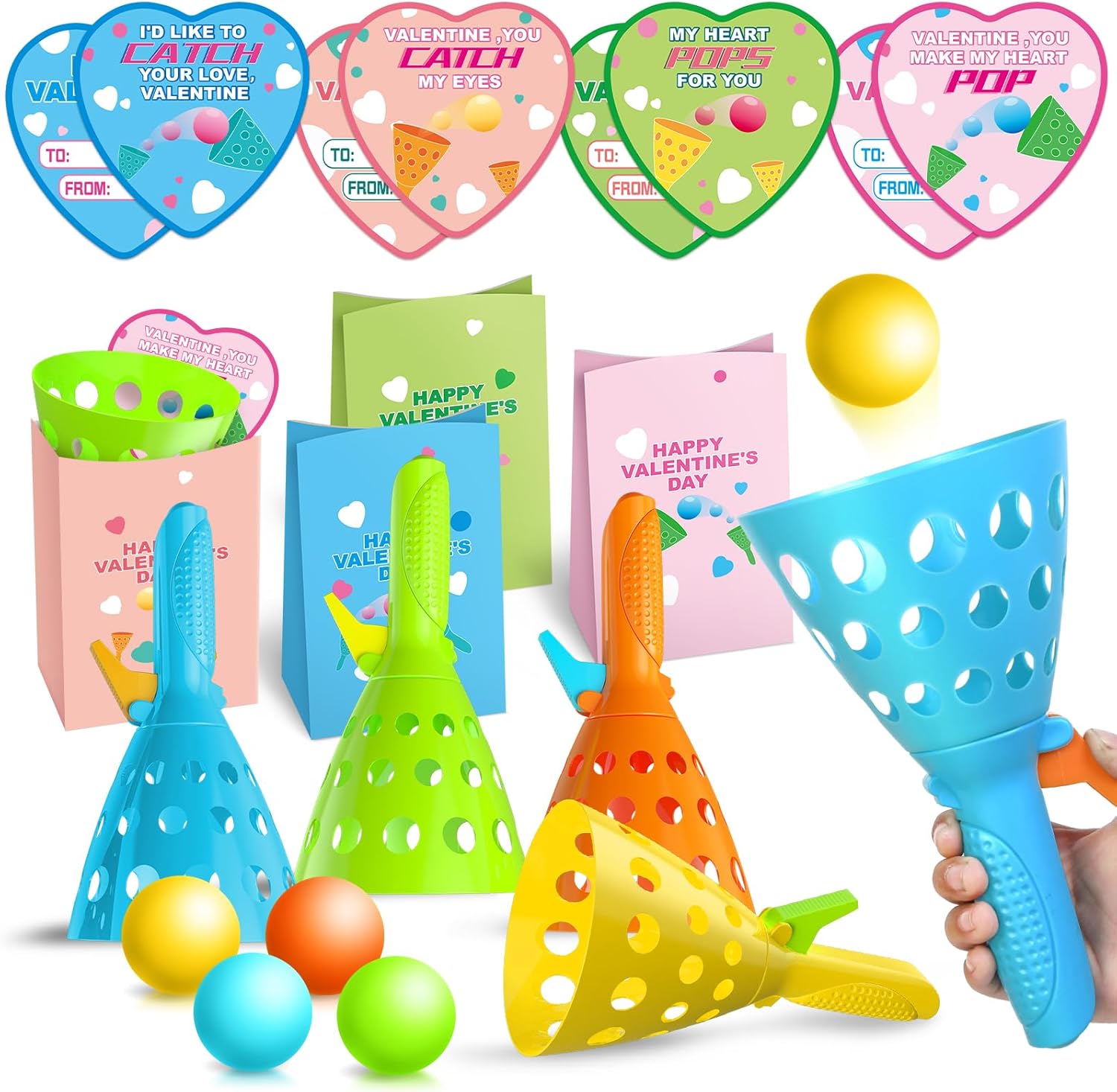 Shemira 24 Pack Valentines Day Cards for Kids Classroom