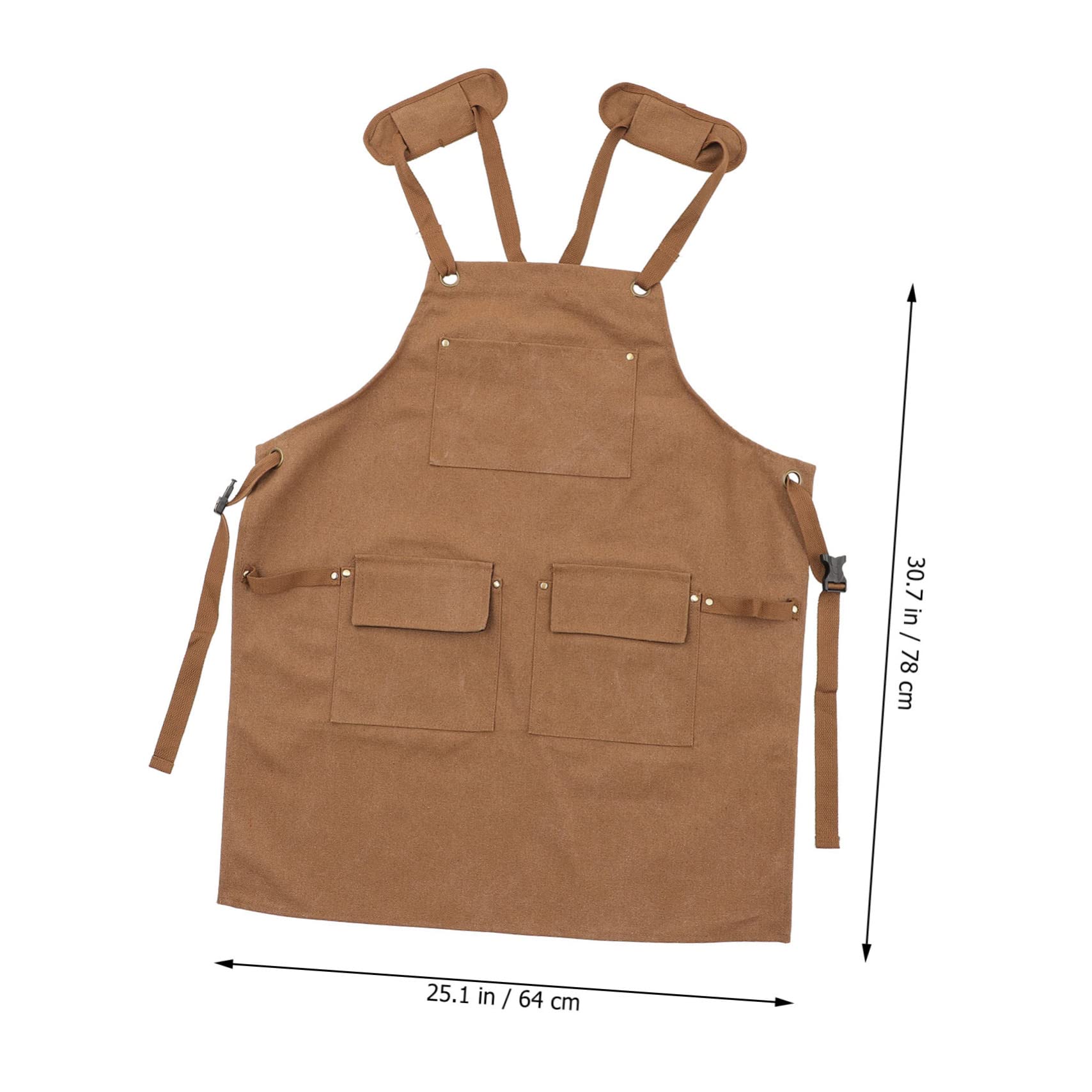Grembiule Tela Spessa per Cucina e Studio Design con Spalline Incrociate Regolabili per Chef Parrucchieri e Ristoranti