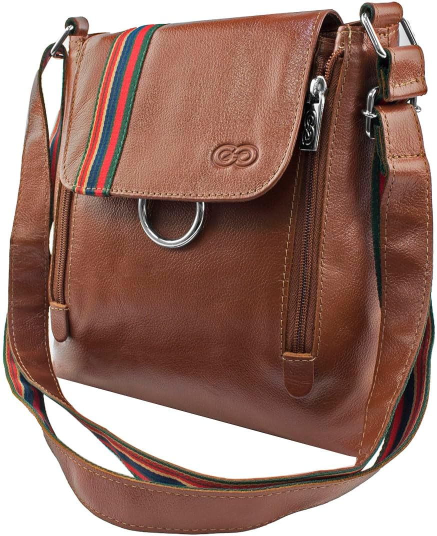 Bolsa Transversal VIOLETA em Couro