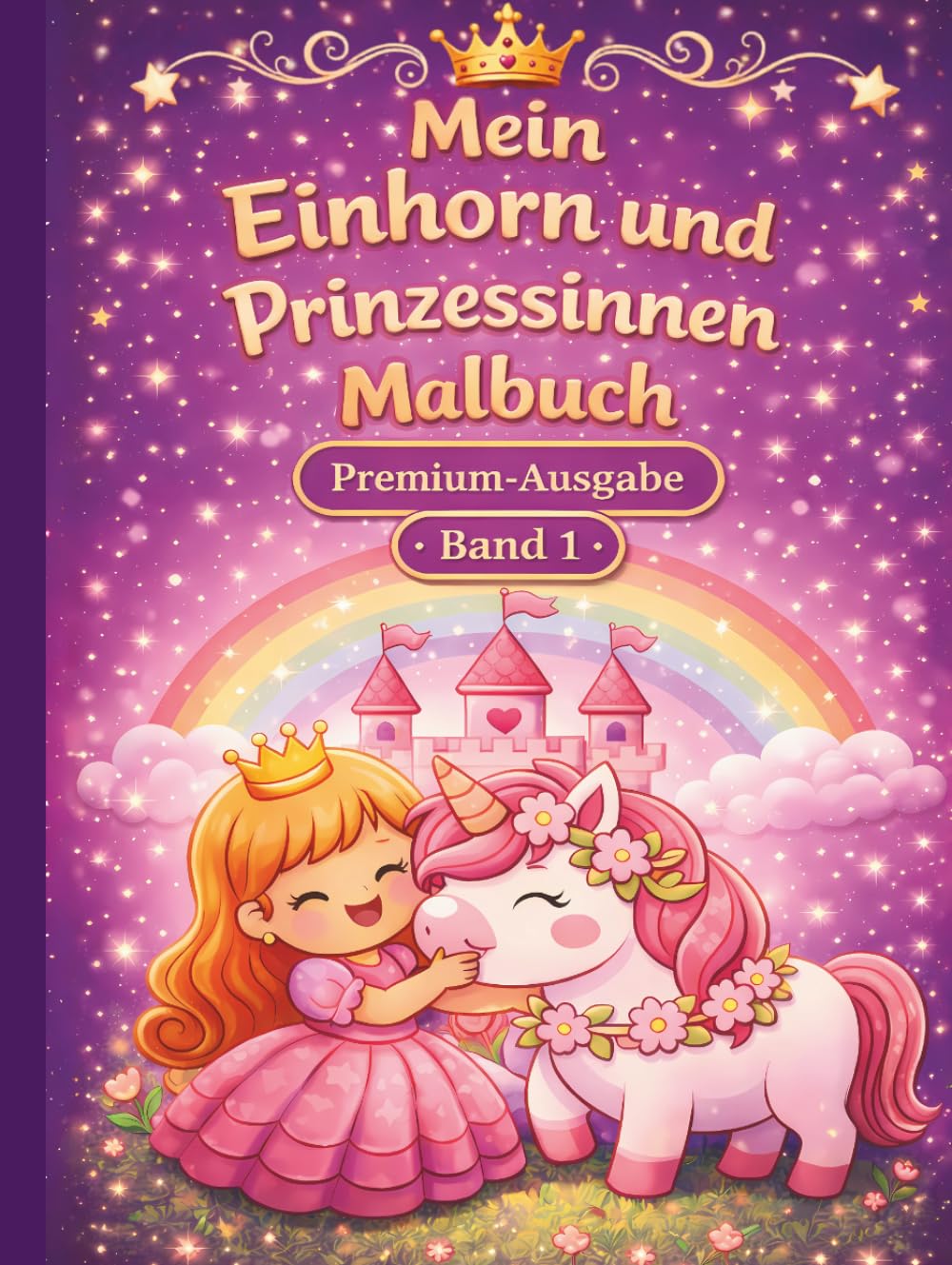 Mein Einhorn und Prinzessinnen Malbuch: Hardcover-Ausgabe auf extra dickem Papier für Kinder ab 3 Jahren (German Edition)      Hardcover – April 27, 2026