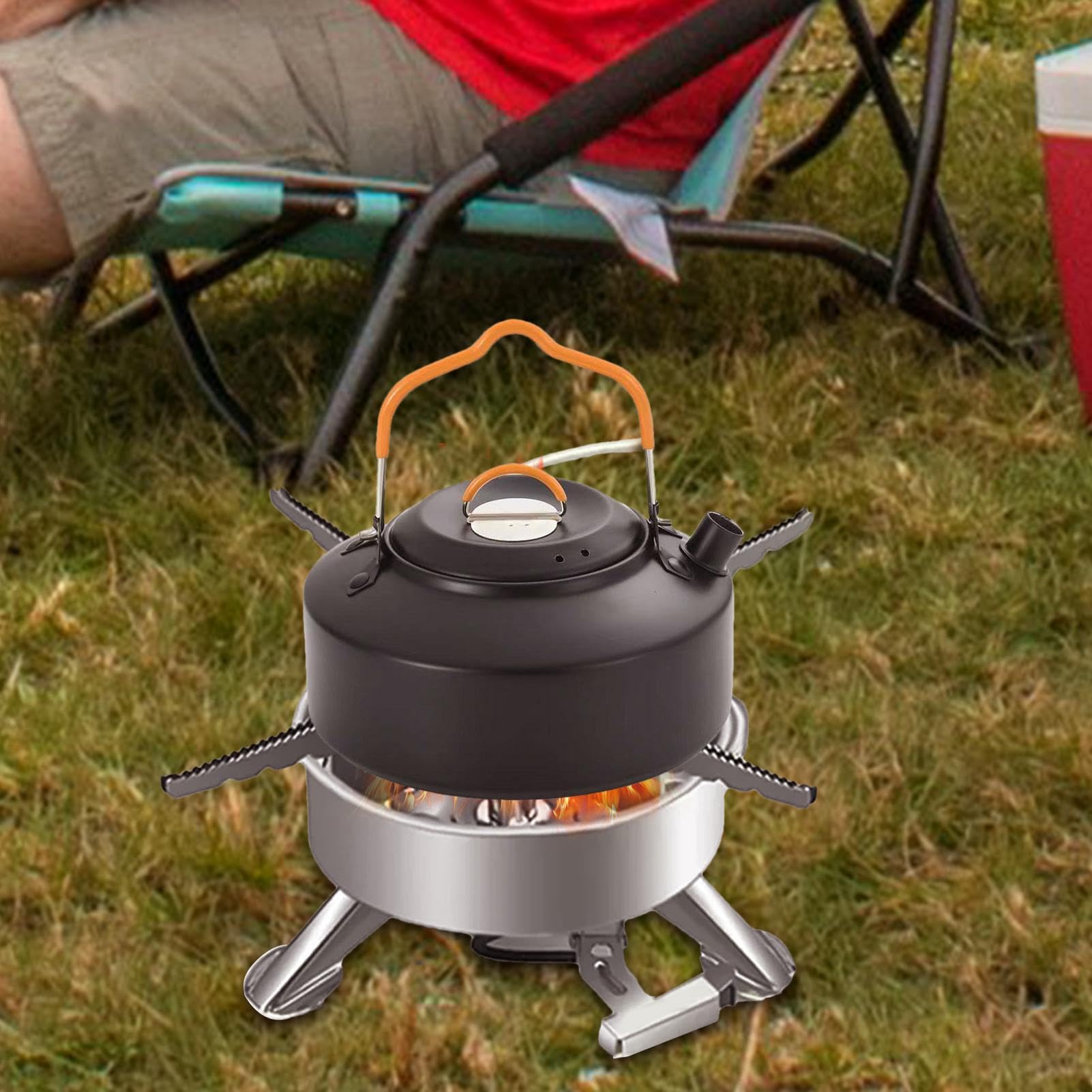 Fornello Portatile Da Campeggio Attrezzatura Sopravvivenza Impermeabile Al | Leggero Fornello da Tenda per Campeggio per Escursionismo Viaggio Trekking Cucina per Camper Cuc