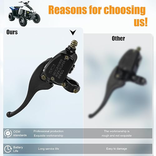 Miniatura 5 de Palanca de cilindro maestro de freno delantero izquierdo para Polaris ATV Sportsman 300 335 400 450 500 550 570 600 700 800 850 Magnum 325 330 425